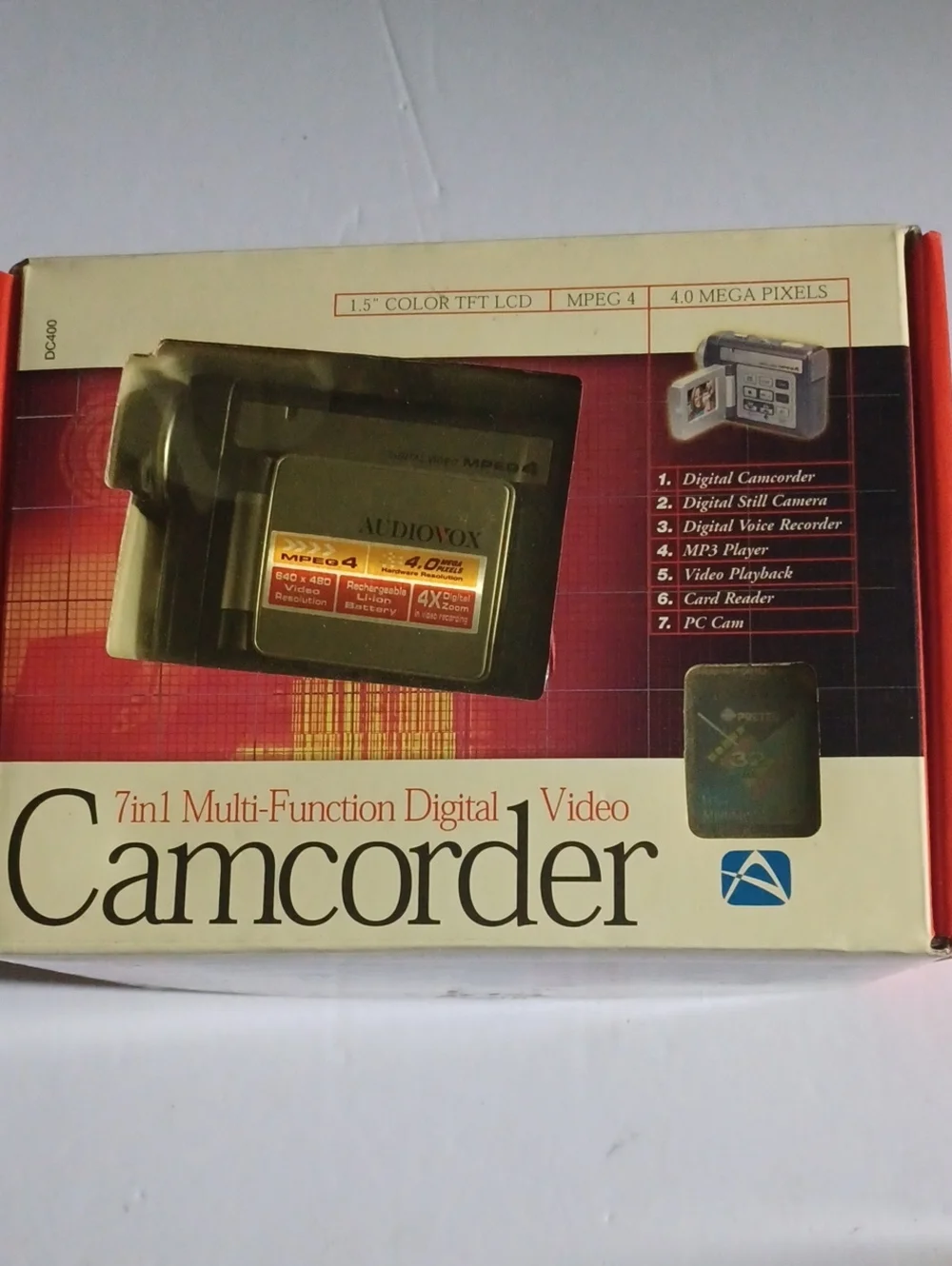 Audiovox Mini 7-in-1 Multi-Function Digital Camcorder Pocket Size